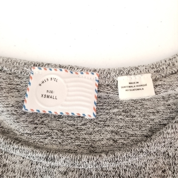 Postmark XS Heather Black Tunic Sweater Long Sleeve Anthropologie - Picture 3 of 9